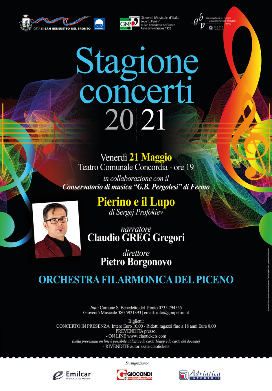 concerto 21 maggio SAN BENEDETTO